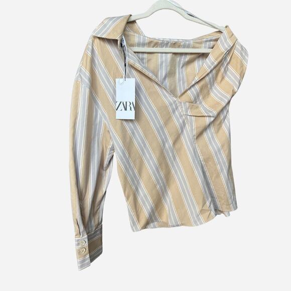 Zara Set Striped Drape Skirt and Top BUNDLE NWT - Picture 6 of 8